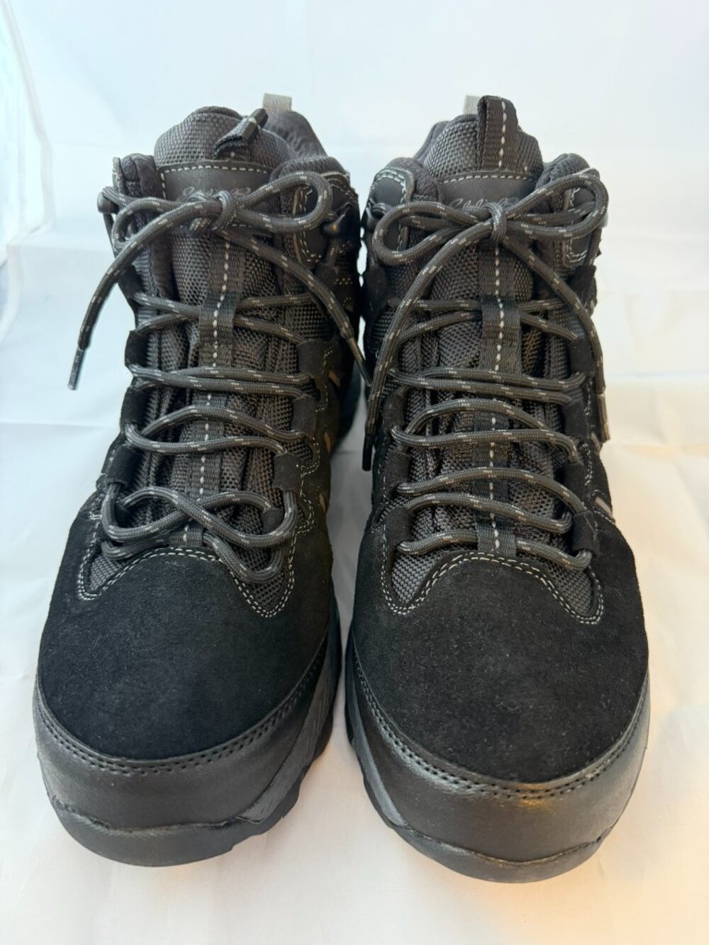Eddie Bauer Men's Crowden Waterproof Outdoor Boot Black Leather Size 9 NIB